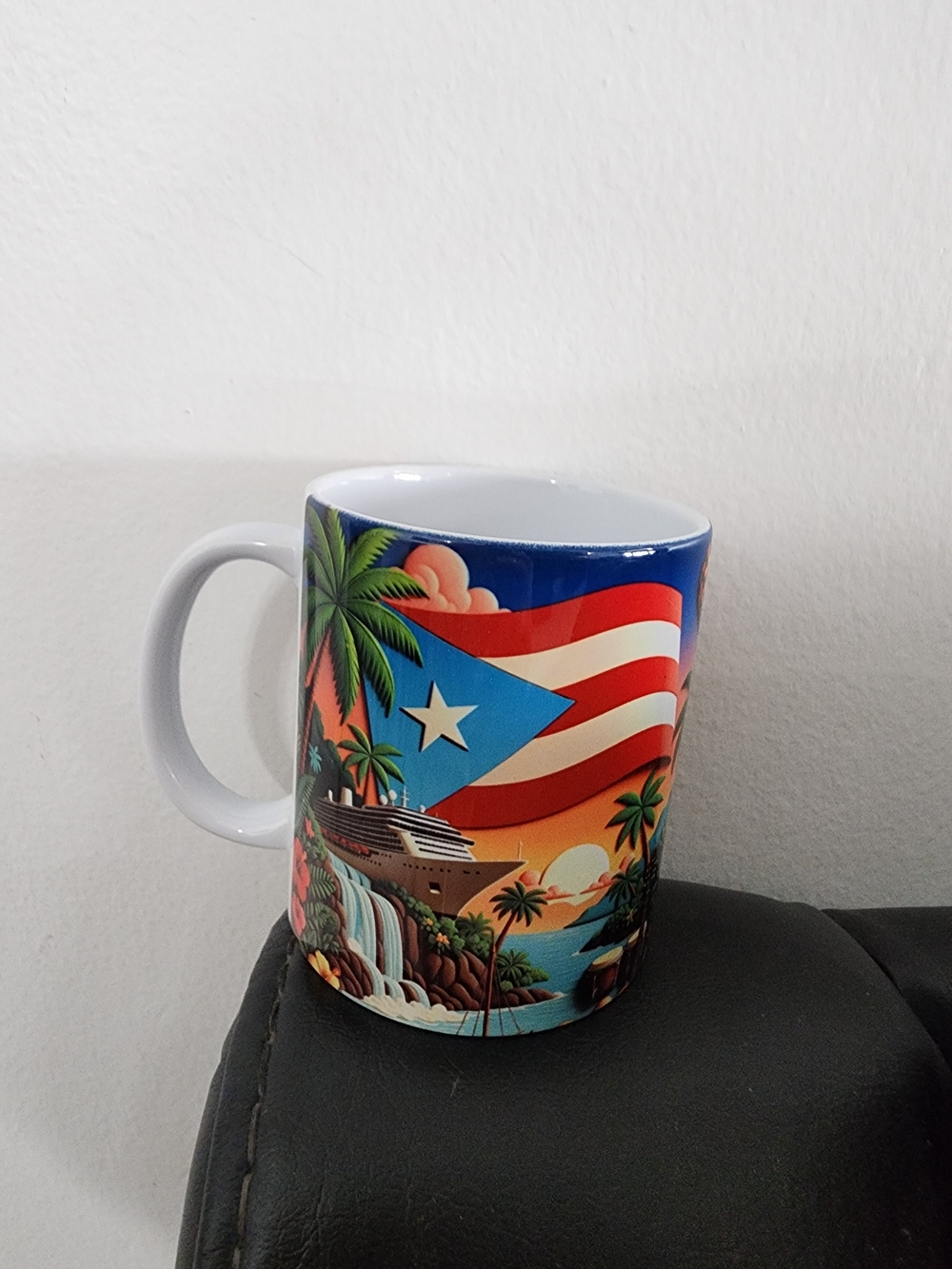 Ceramic Puerto Rico Flag Coffee Mug